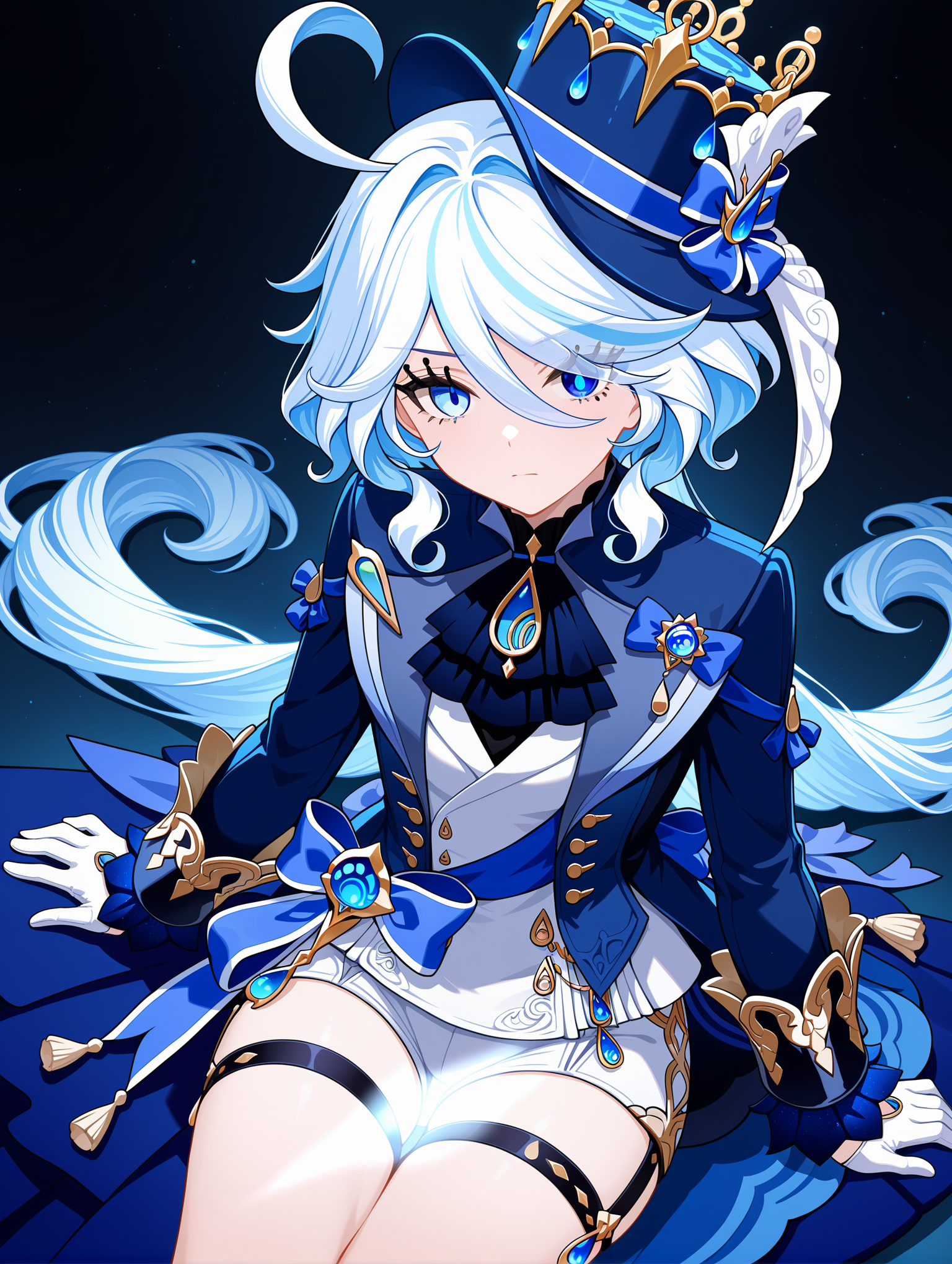 18016-4158428821-1girl, furina _(genshin impact_), genshin impact, ahoge, ascot, bare legs, black ascot, blue eyes, blue hair, blue headwear, blu.png